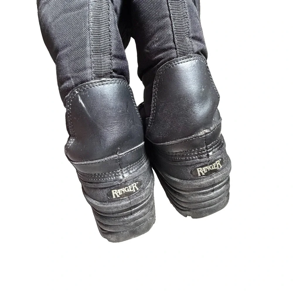 Mens Snow Boots Ranger Size 10 Black Waterproof Winter Duck Boots